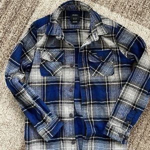 Boys RVCA Button Down Flannel